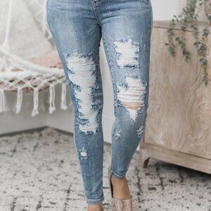 Judy Blue NEW WITH TAGS Size 14W Distressed Jeans